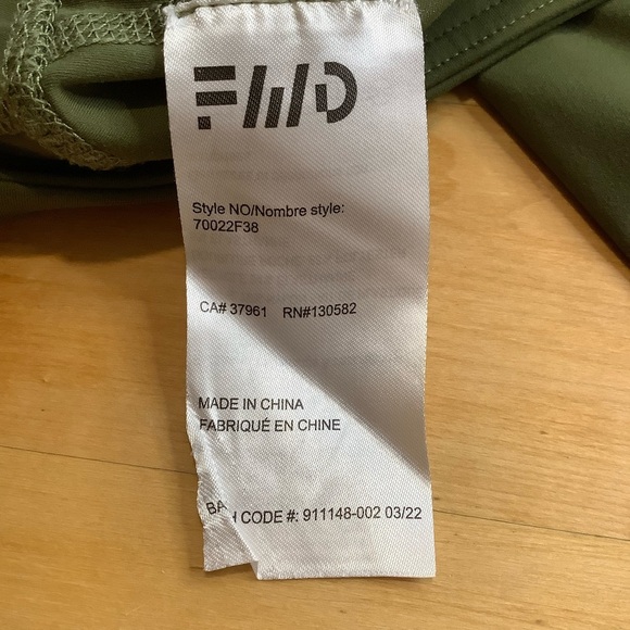 Push FWD Olive Green Training 7/8 Leggings - Picture 9 of 13